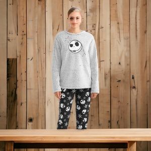 Disney Women’s Nightmare Before Christmas Plush Fleece 2 Piece Pajama Sleep Set